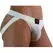 BURN Jock Lycra White L - Premium Breathable Athletic Supporter