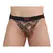 BURN Jock Snake Black XL - Prozračan mrežasti atletski jockstrap