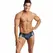 ANAIS Men Naval Jock Bikini M - Navy Blue Striped Tulle Briefs