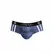 ANAIS Men Naval Jock Bikini M - Navy Blue Striped Tulle Briefs