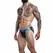 Cut4Men Jockstrap Desire Blue Leatherette XL - Athletic Support Underwear