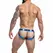 Cut4Men Jockstrap Desire Blue Leatherette XL - Athletic Support Underwear