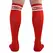 Macho Long Socks Red - Football Style, One Size 38-43, Brand Logo