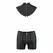 Passion Edward Crni Set S/M - Moderni Dvodelni Veš, Oeko-Tex, Proizvedeno u EU