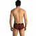 ANAIS MEN TRIBAL Briefs M - Sporty Fit, Red Animal Print Microfiber
