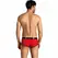 ANAIS Men SOUL Brief L - Red Microfiber, Sporty Fit, Black Trim