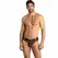 ANAIS MEN CHILL Slip Briefs Black Tulle Holiday Palms Print Size M