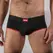 MACHO MS24R Men’s Brief Underpants Dark Red L Classic Lycra Fit