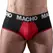 Macho MS26N Men's Briefs Black/Red XL - Breathable Lycra Comfort