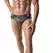 Anais Men Ares Slip L - Black Mesh & Faux Leather Briefs, Comfort Fit