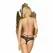 Penthouse Mermaid Fantasy Čipkasta Tanga Crna L/XL Elegantan Detalj Mašne