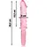Ibiza Nebula Serija Model 24 Stakleni Intimni Uređaj Pink 28.5cm O5cm