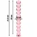 Ibiza Nebula Serija Model 22 Stakleni Intimni Alat Pink 21.5cm