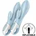 Satisfyer Air Pump Bunny 1 Naduvavajući Dvostruki Sistem Plavi Silikon
