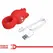 Pretty Love Jae Rose-Shaped Finger Model, 10 Modes, Red Silicone