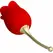 Pretty Love Rose Lover Intimate Rose Massager 12 Modes Red Silicone USB