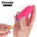 ONINDER CUTE WaveMotion Silikonsko Jaje - Kontrola Preko Aplikacije, USB, Vodootporno, Roze