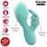 ONINDER Cute Love Bunny Turquoise App-Controlled Dual Stimulator 12.5cm