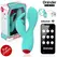 ONINDER Cute Love Bunny Turquoise App-Controlled Dual Stimulator 12.5cm