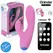 ONINDER Cute Love Bunny Vibrator - App-Controlled, Dual Stimulation, Pink/Blue