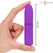 INTENSE Symone USB Rechargeable Vibrating Bullet Purple 10cm Compact