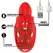 MIA Selena Vibrating & Tapping Rose-Shaped Intimate Device Red