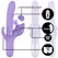 Intense Billie Rechargeable Multifunction Lilac Intimate Machine 24cm