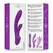 Intense Luigi Liquid Silicone Dual Motor Rabbit, Purple, Waterproof