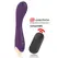 Treasure Hansel Zakrivljeni Silikonski Vibrator - WatchMe Kompatibilan, 17.5cm, Ljubičasti