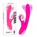 Diversia Bunny Waves 24 cm – Silikonski Dvostruki Intimni Uređaj USB Roze