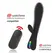 Brilly Glam Erik Dvostruki Motor Silikonski Vibrator Crni USB, Spreman za Daljinski