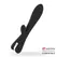 Brilly Glam Erik Dvostruki Motor Silikonski Vibrator Crni USB, Spreman za Daljinski