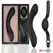 ANNE'S DESIRE Curve Black - Remote-Controlled Flexible Silicone Model 20cm