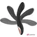 ANNE'S DESIRE Curve Black - Remote-Controlled Flexible Silicone Model 20cm