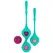 Rithual Deva Aqua Green Komplet za trening dna karlice - 4 težine, Silikon