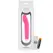 Dolce Vita Silikonski intimni masažer Roze 158mm Vodootporan 7 režima