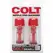 CalExotics COLT Nipple Suction Cups with Stimulating Wave System Red