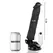 BASECOCK Vibrating Silicone Device 21cm Black with Wired Remote Control