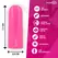 Moressa Nix Remote Control Vibrating Device Pink - Compact, Waterproof, 7 Modes