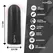 Moressa Nix Black Wireless Vibration System with Remote Control, 77x28mm