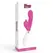 Glossy Elvi Roze Silikonski Intimni Uređaj sa Dva Motora 10 Režima 12cm