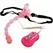 Baile Butterfly Strap-On Intimate System with Remote Control, TPR, Black