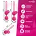 Moressa Osian Set Premium Silikonski Roze - Trojni Trening Dna Karlice