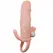 Baile Brave Man Intimate Extension with Dual Stimulation, Flesh, 16.5 cm
