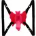 Baile Ultra Passionate Vibrating Butterfly Harness, 10 Modes, Silicone