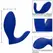 CalExotics Admiral Blue Intimate Wellness Prostate Motion Device 9 cm