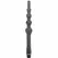 All Black Beaded Silicone Hygiene System 27 cm - Flexible Adapter