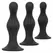 CalExotics Silicone Anal Ripple Kit - 3-Piece Graduated Set with Suction Base