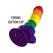 MYTHOLOGY Corey Pride L Silikonski fantazijski uređaj usisna baza Rainbow