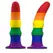 MYTHOLOGY Kuno Pride M - Vibrirajući silikonski fantazijski model, Pride boje